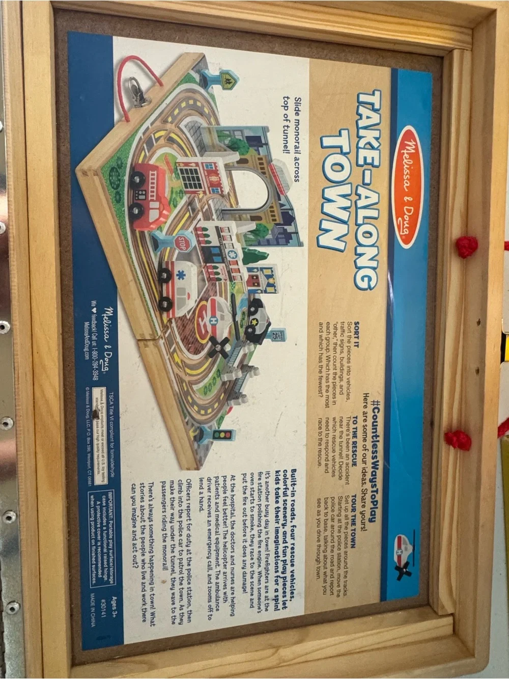 Melissa and Doug Wooden Take Along Town